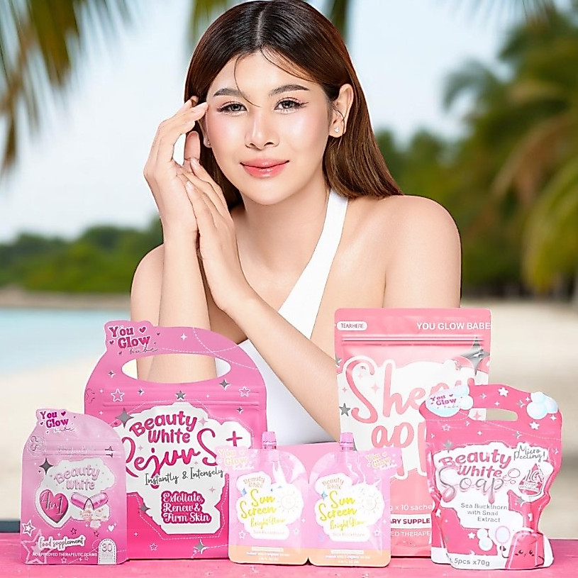 YGB BEAUTY WHITE CAPSULE SHEPU APPU JUICE, BEAUTY WHITE SOAP, BW