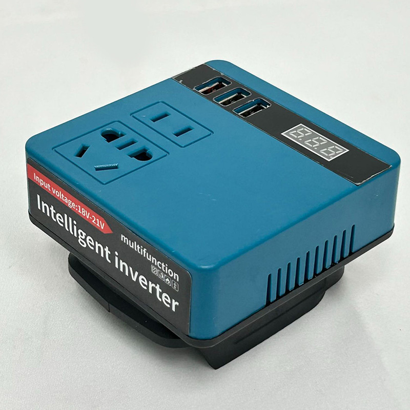 120W Cordless Portable Mini Power Inverter With 3 USB Ports Converts DC ...
