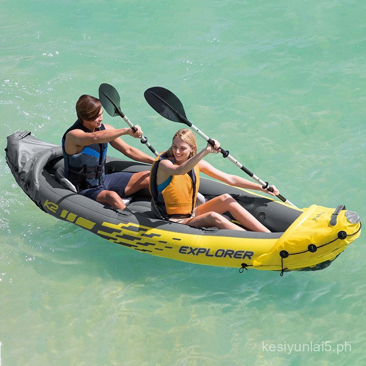 intex68307 Double Inflatable Kayak Water Play Inflatable Raft Outdoor ...