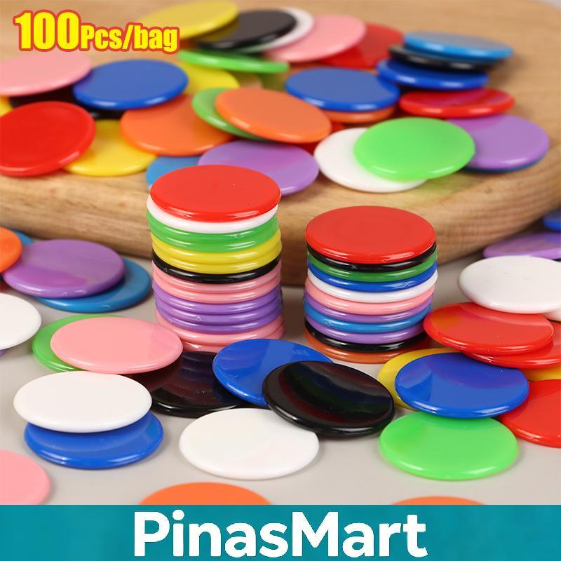 Pinas Mart 100Pcs 25MM Montessori Learning Education Math Toy Plastic ...