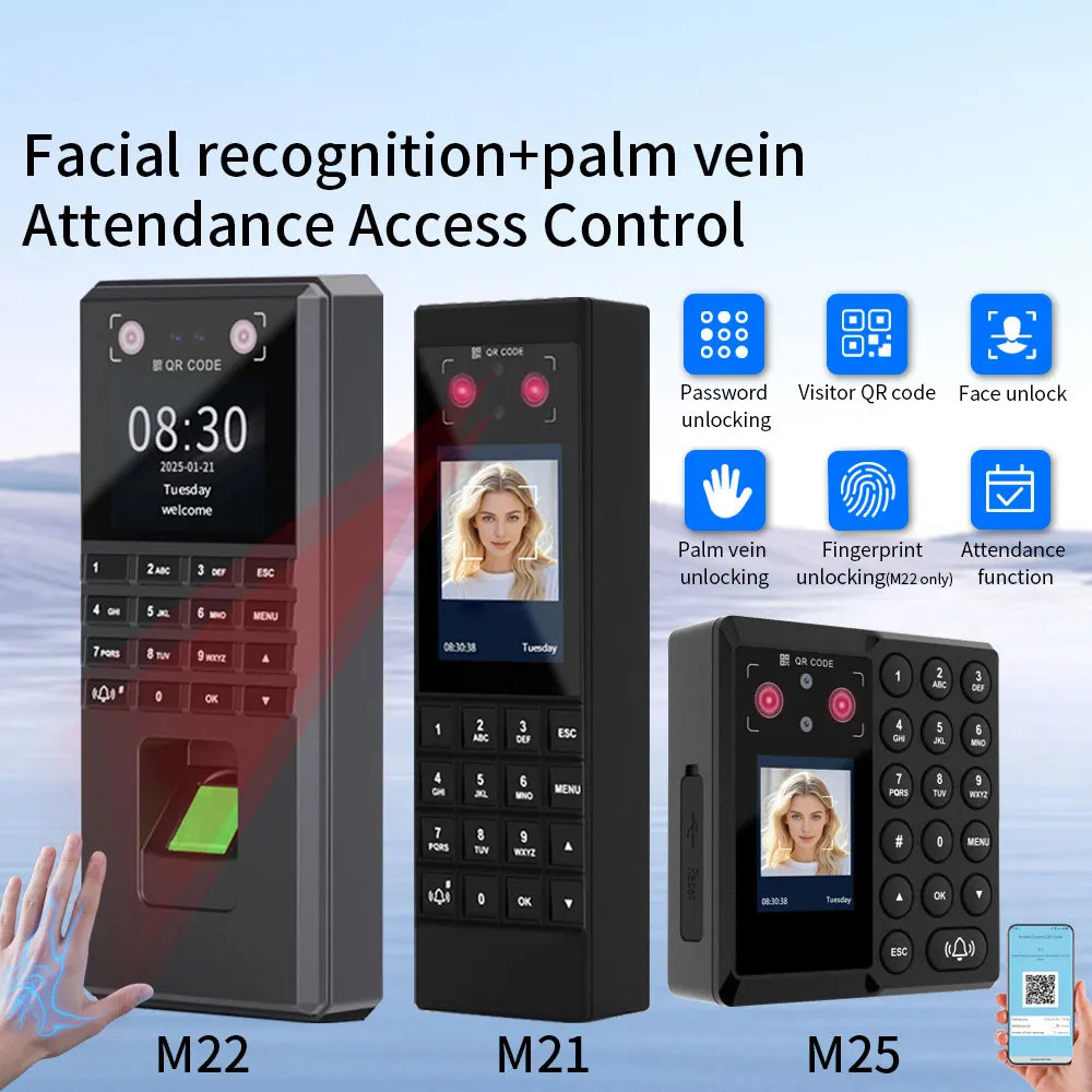 Multi-language Face Recognition Attendance Machine Password Fingerprint ...