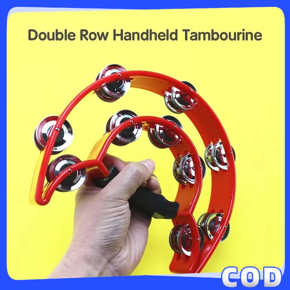 Musical Instruments Plastic Tamborine Drum SET Tambourine Double Row ...