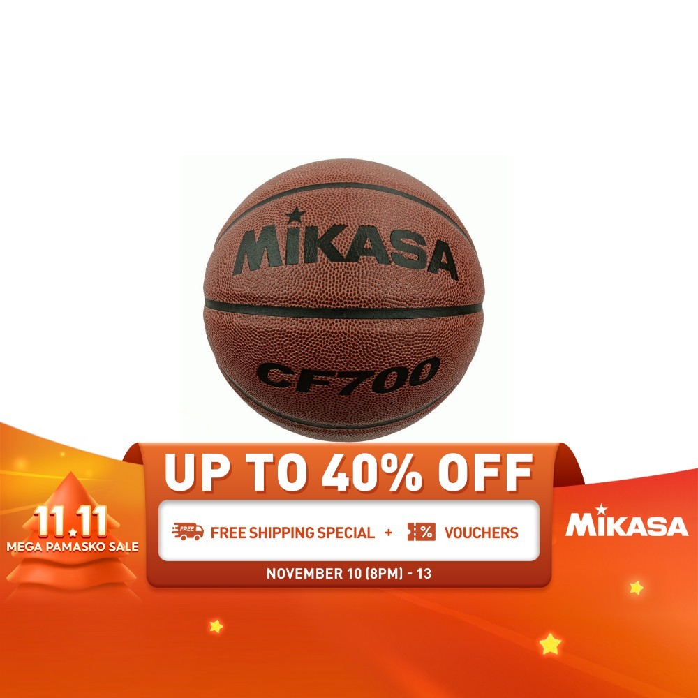 Mikasa CF700 Basketball Size 7 with High Grade Synthetic Leather (Brown ...