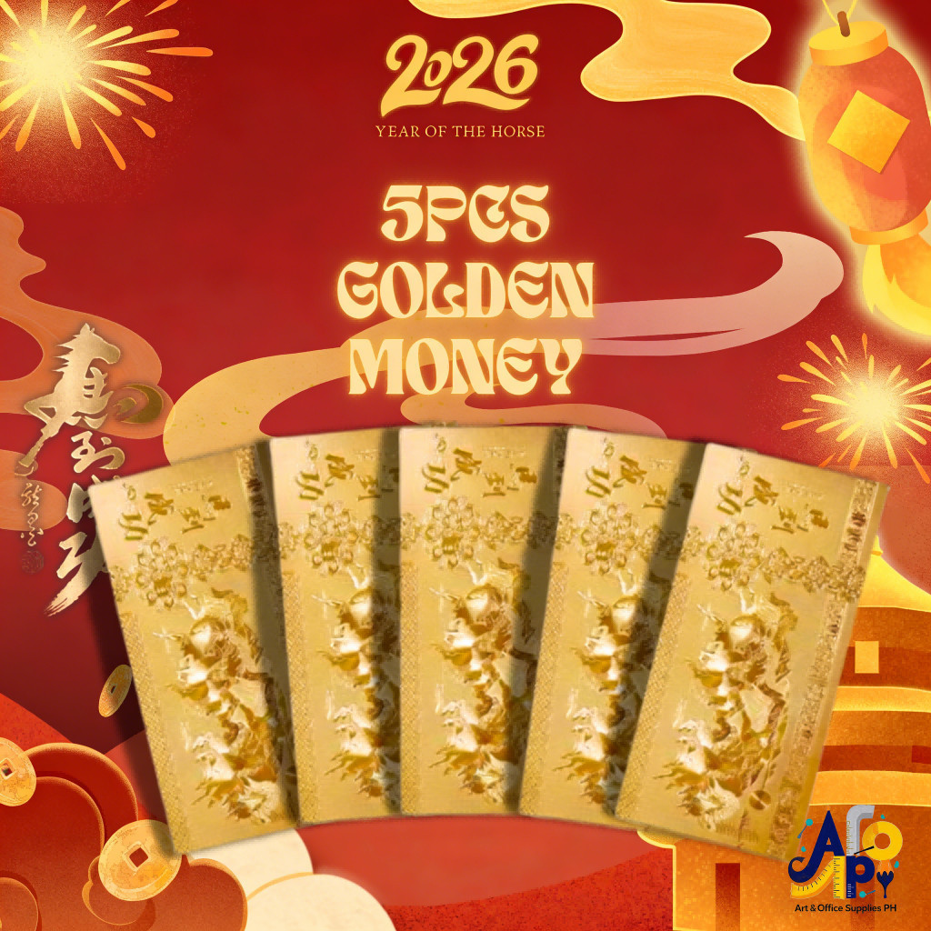 2026 Year Lucky Charm of the Horse Golden Money Foil Bring good luck ...