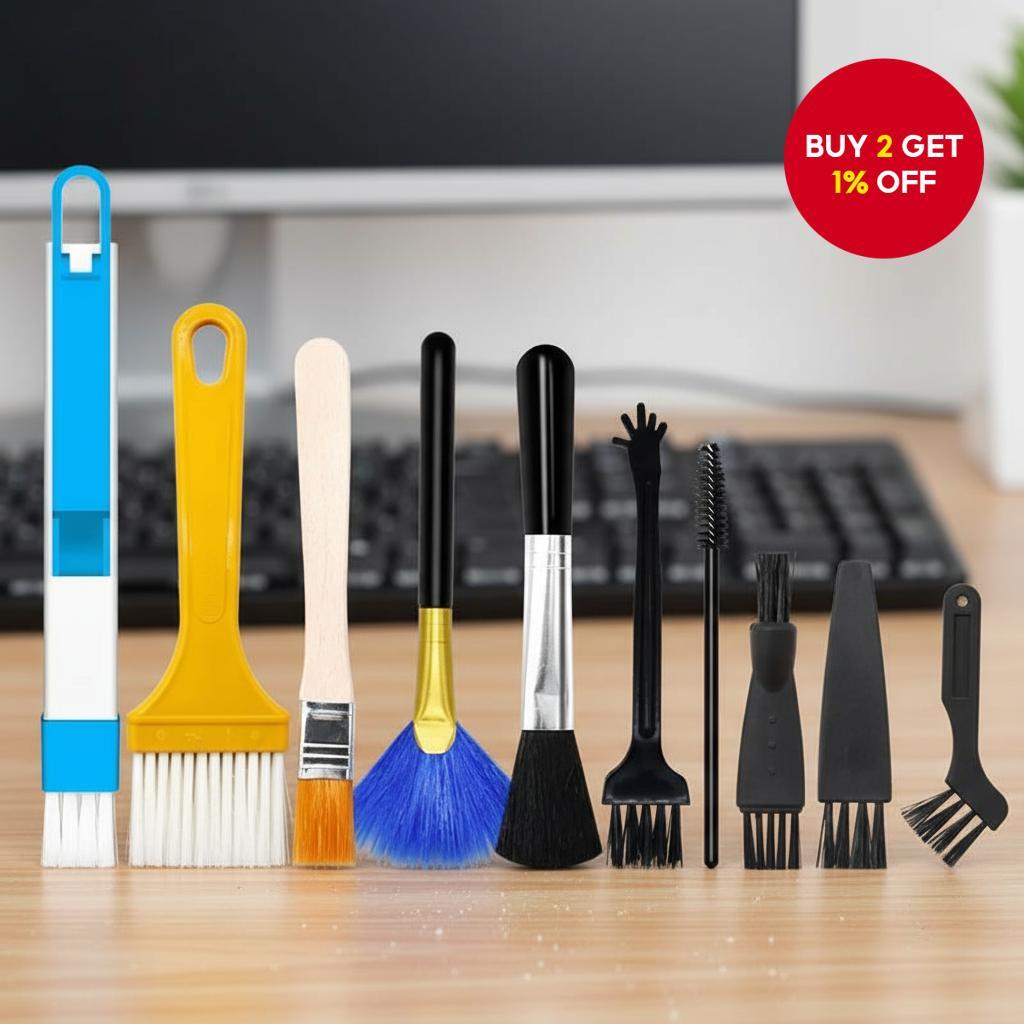 Computer Cleaning Kit with Soft Gap Brush for Keyboard Dust Removal and ...