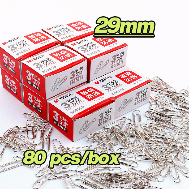 29mm Paper Clip Office Pins Document Organizing Stationary School ...
