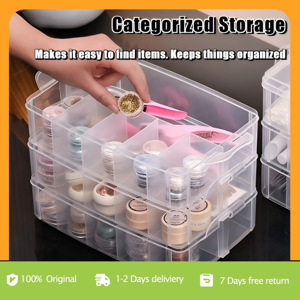 Home Modular Storage Box System | 3-Layer with 18/30 Adjustable Grids ...