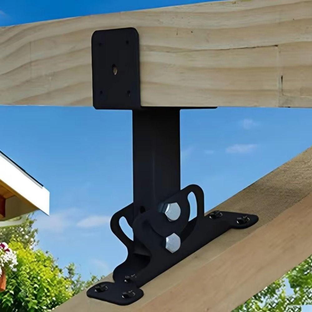 SWEETJOHN Pergola Roof Riser Beam Bracket, Adjustable Saddle Shaped ...