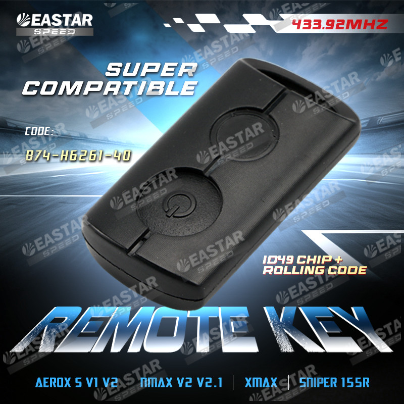 Spare Remote Key (Aerox S V1 V2 / Nmax V2 V2.1 / Xmax / Sniper 155R ...