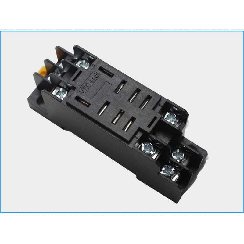 PTF08A base small intermediate electromagnetic relay socket with 8 pins ...