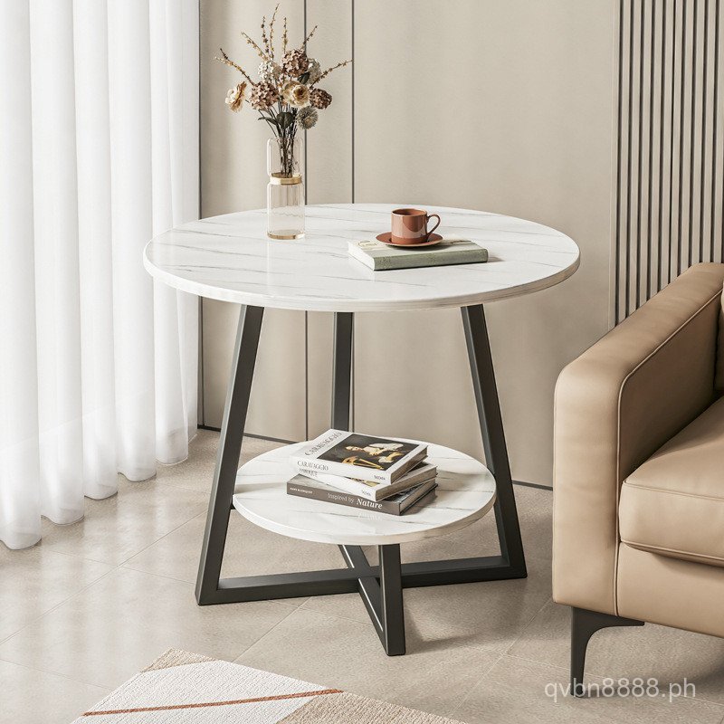Corner Light Table European Style Small Living Room Bedroom Round Table ...