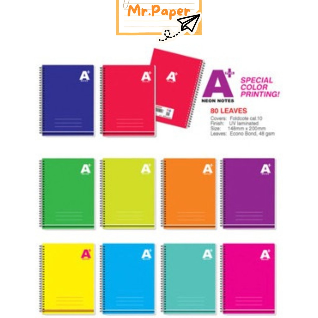 Advance A-Plus Neon Notes Notebooks | Composition Writing | Spiral ...