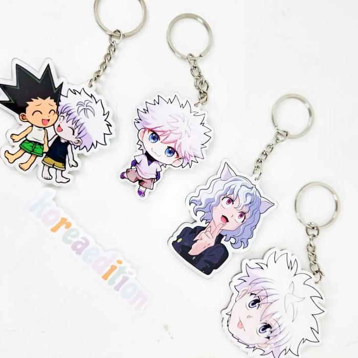 Gantungan Kunci Keychain Keyring Akrilk Anime Hunter X Hunter Gon ...