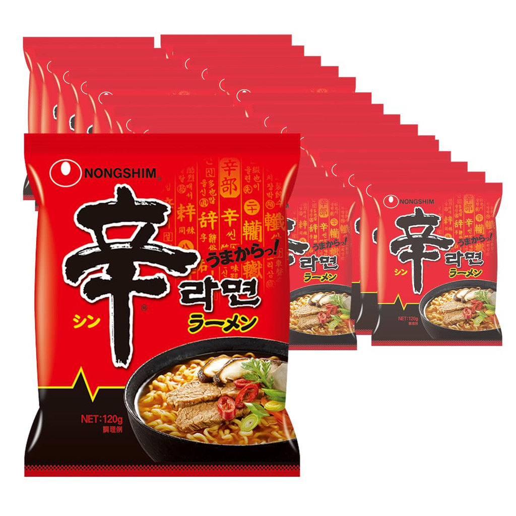 Nongshim Official Shin Ramyeon (Bag) Set of 30 Chewy Noodles Korean ...