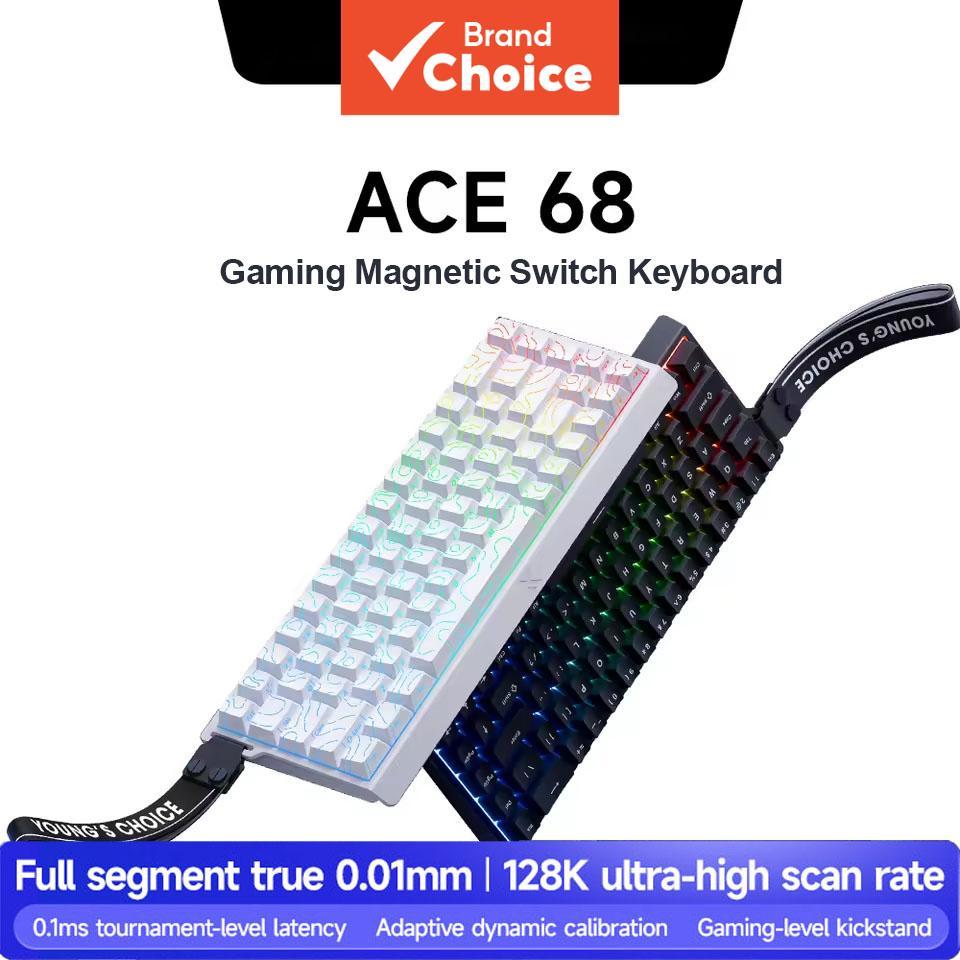 MCHOSE ACE68 Mechanical Keyboard With Magnetic Switch Full Key Hot Plug ...