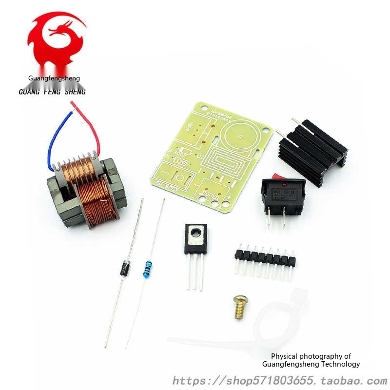 Produktbild von 15 KV Hochspannungs-Wechselrichter DIY-Kit Mit Zündspule – Für Experimente, Plasmabasteln & Elektronikprojekte