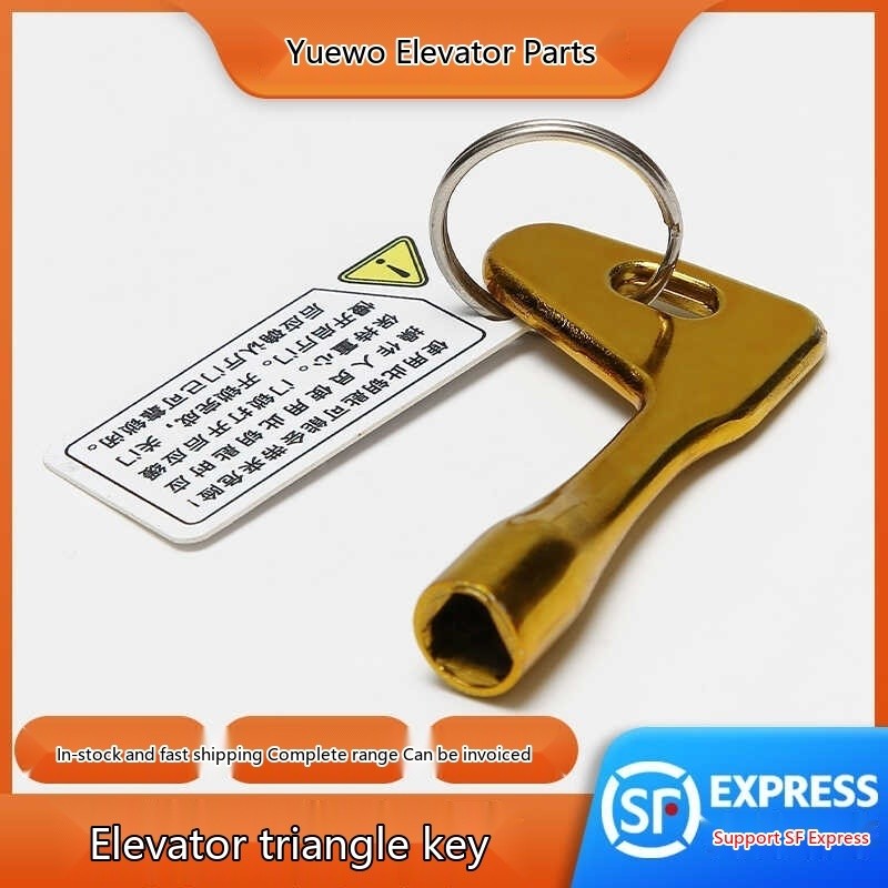 Fit for elevator Thyssen / hall door triangle key / 3200 gold unlocking ...