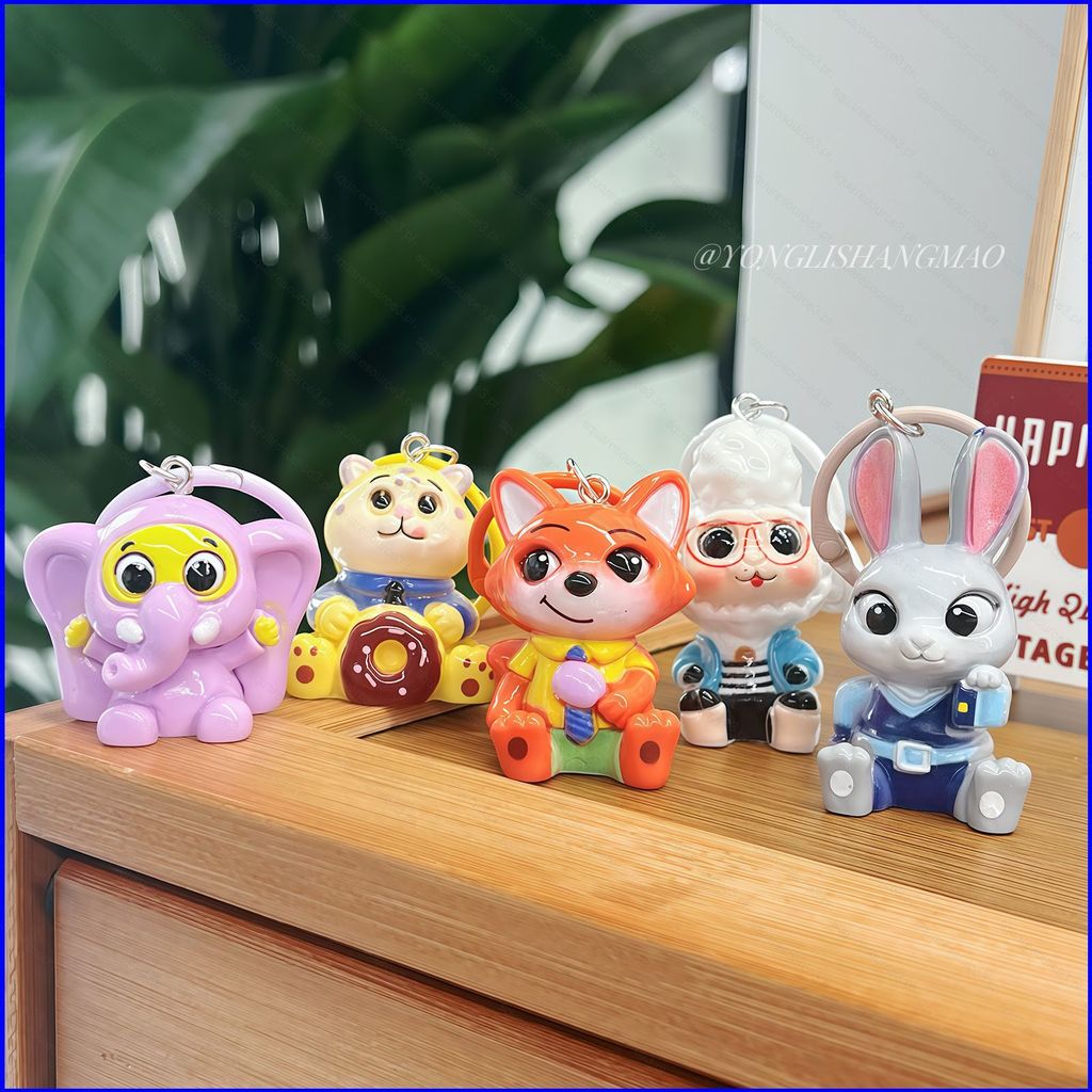 SQ3 Zootopia 2 Judy Hopps Keychain Nick Wilde Pendant Cartoon Cute Bags ...