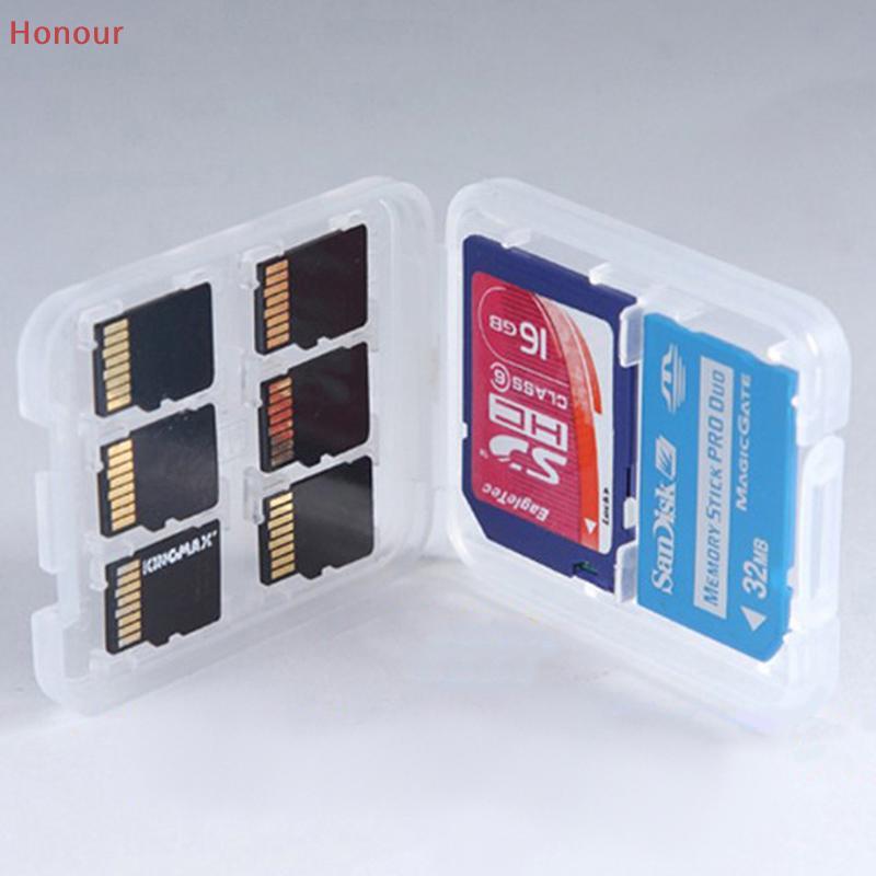 [Honour] 1Pc Transparent Protector Holder Micro Box For SD SDHC TF MS ...