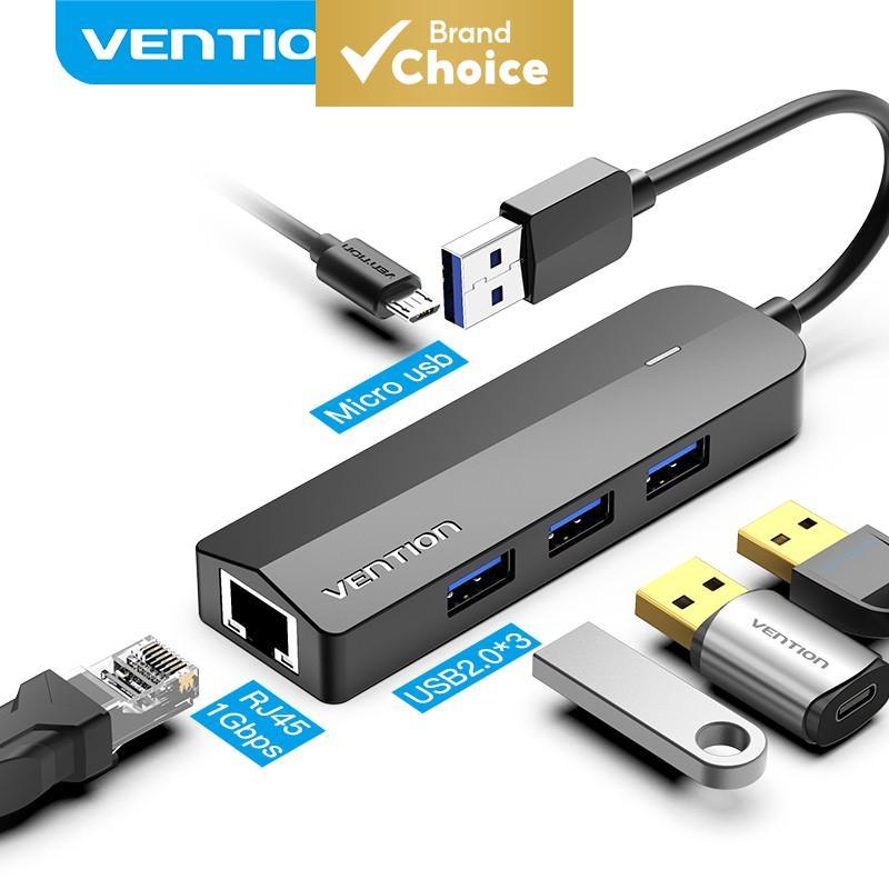 Vention Ethernet Adapter Gigabit 1000Mbps USB Port hub Lan 4 Ports Hub ...