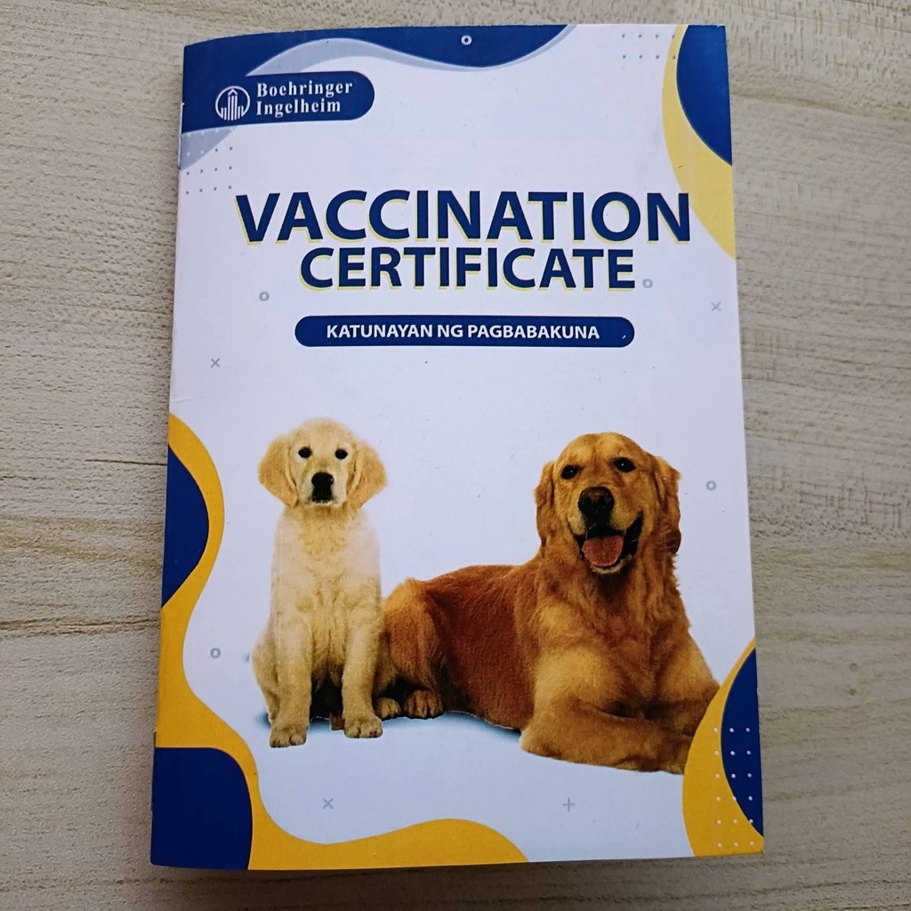 Pet Vaccination Card Vet Card Vet Certificate | Shopee Philippines
