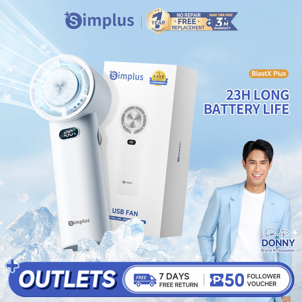 Simplus Mini Handheld Fan Super High Speed Ice-Cooling Compress ...