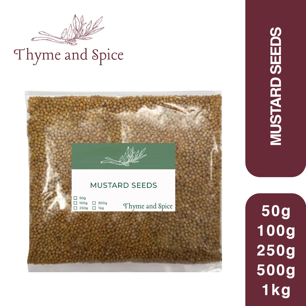 [POUCH] Yellow Mustard Seed 50G 100G 250G - Condiments️ CC THYME AND ...