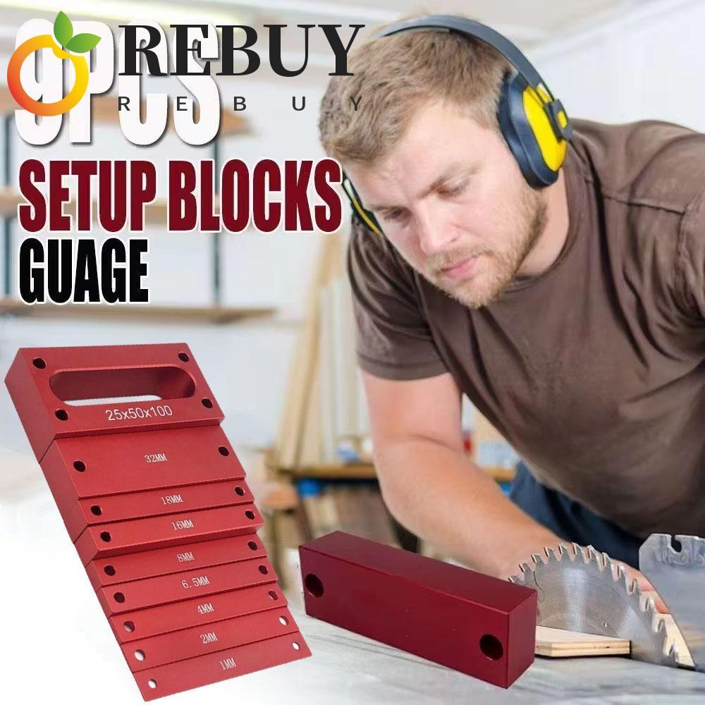 REBUY Height Gauge Blocks, Aluminum Alloy Metric Setup Setup Blocks ...