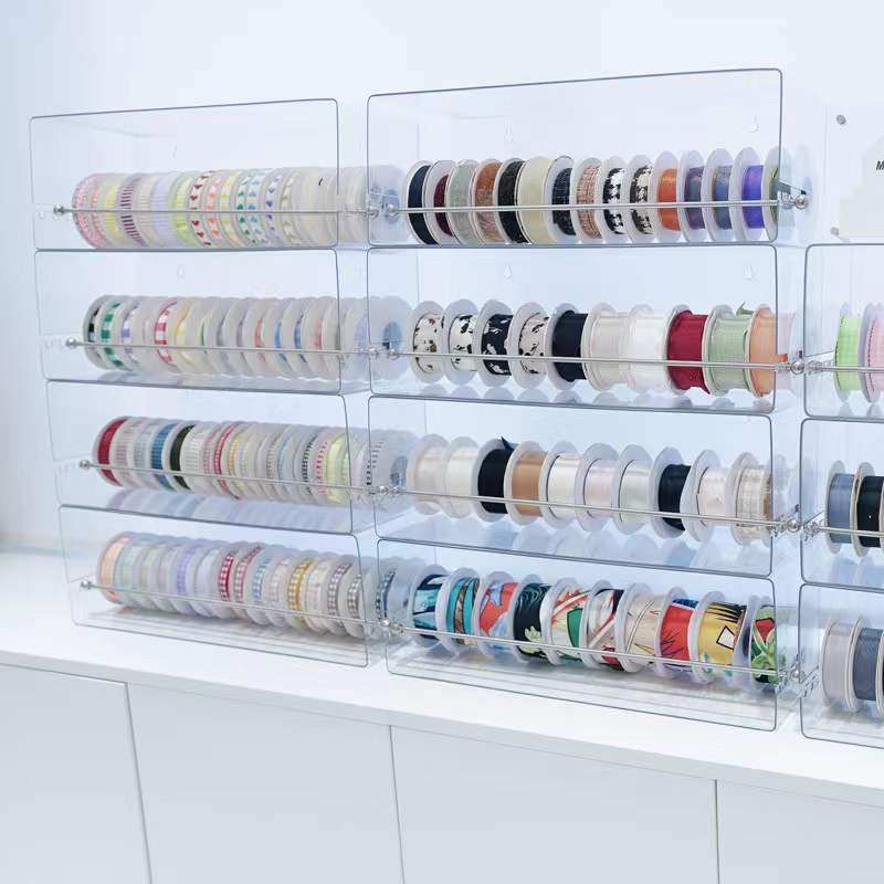 Ribbon Rack Acrylic Transparent Rack Ribbon Ribbon Packaging Flower ...