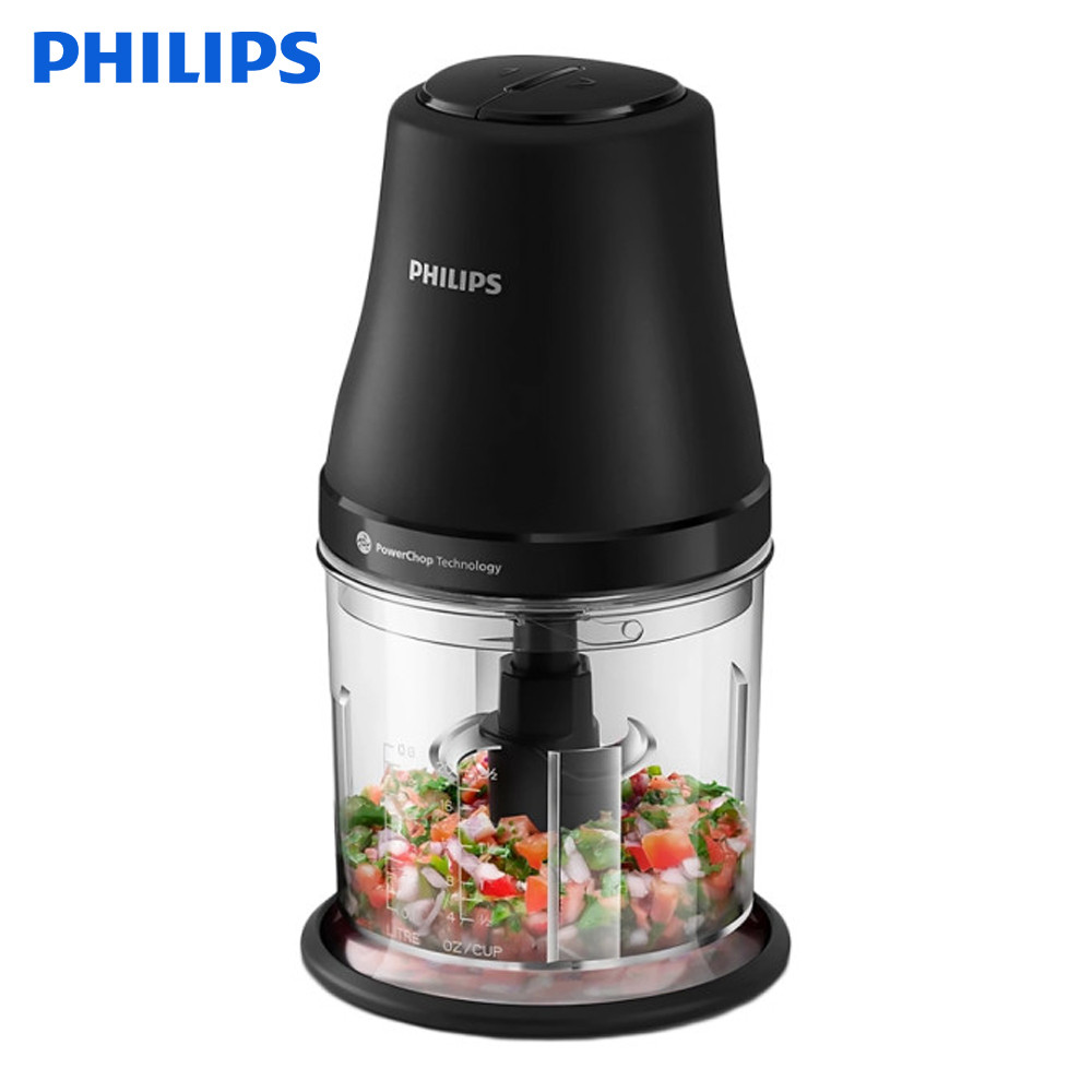 PHILIPS Korea HR1501/00 Power Chopper 3000 Series Black Food Processor ...