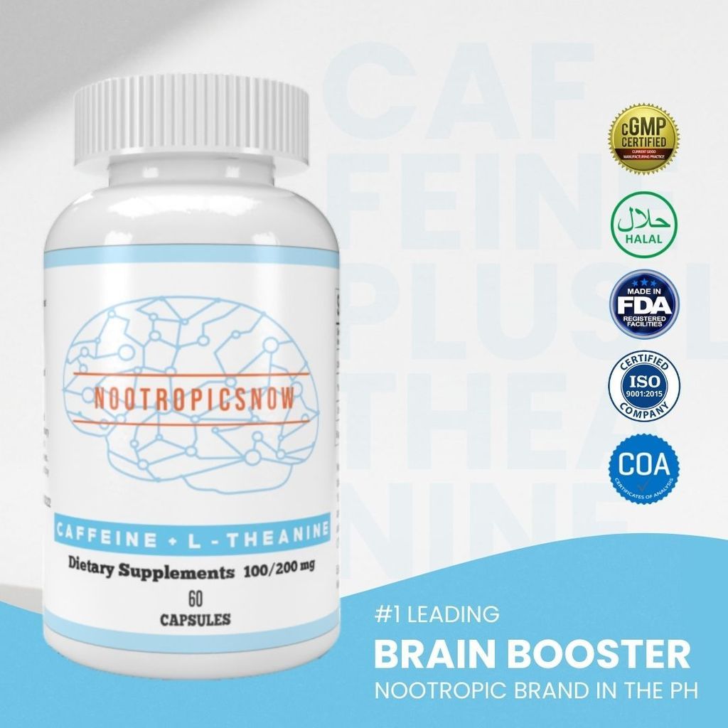 Caffeine 100mg L theanine 200mg Guarana Extract 60 capsule 30 serving ...