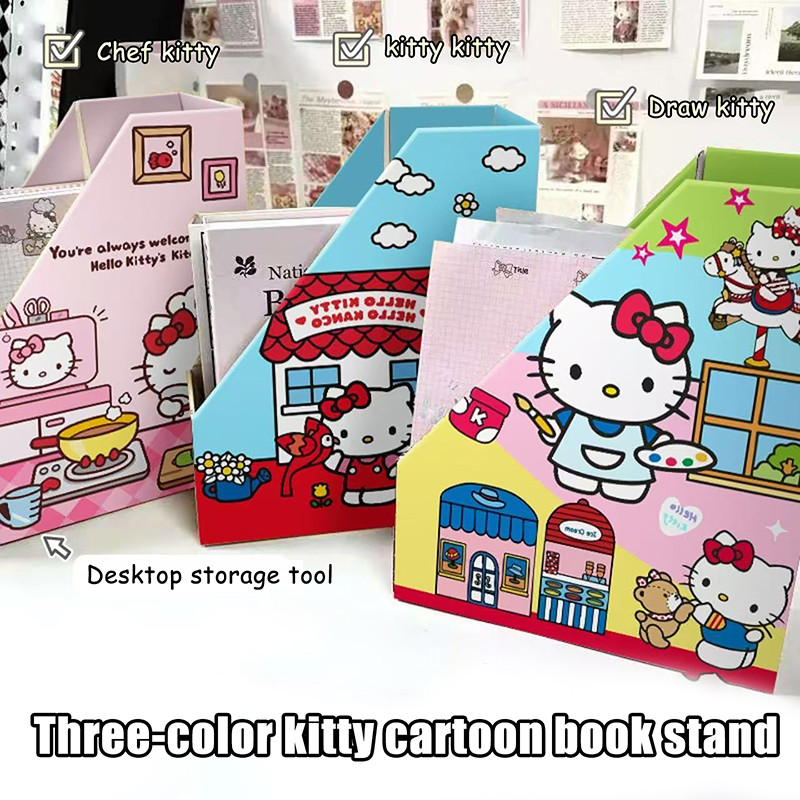 TOMJ Sanrio Hello Kitty File Storage Rack Holder Cartoon Stand ...