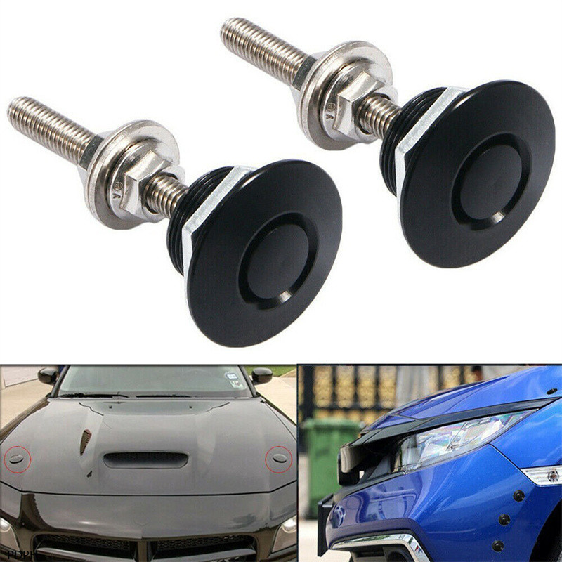 PDPH-Universal Push Button Billet Quick Release Fasteners Set Racing ...
