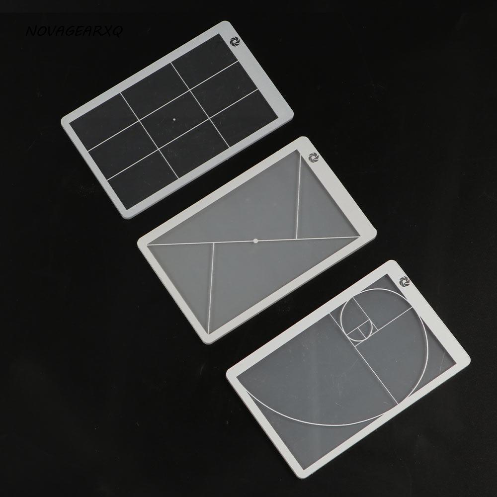 NOVAGEARXQ Viewfinder Ruler, Transparent Triangle Golden Ratio Ruler ...
