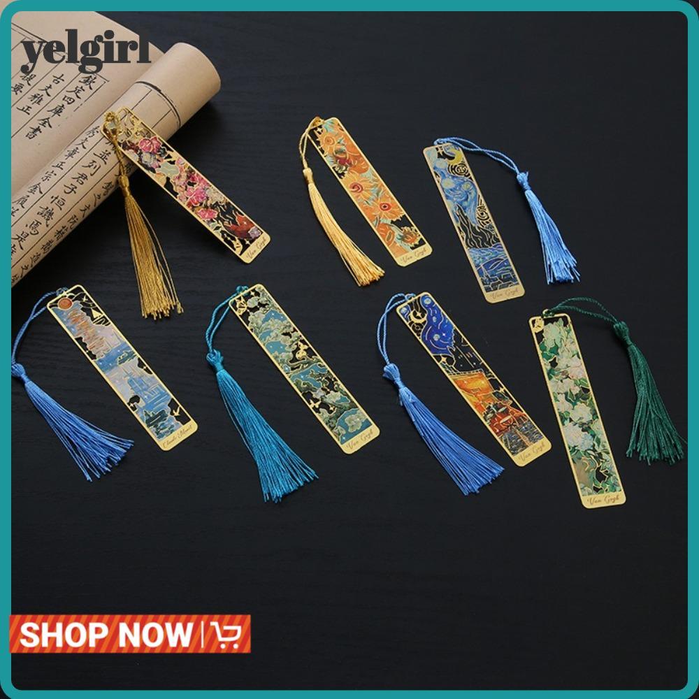 AGLYELGIRL Book Marks, Oil Painting Style Rectangular Bookmark ...