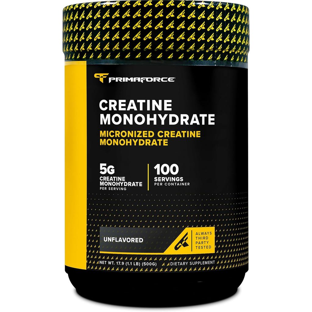 Primaforce Micronized Creatine Monohydrate Powder 500 Grams (1.1 Pounds ...