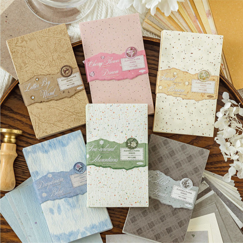 50 Sheets of Vintage Paper Journal Material Paper Simple Artistic ...