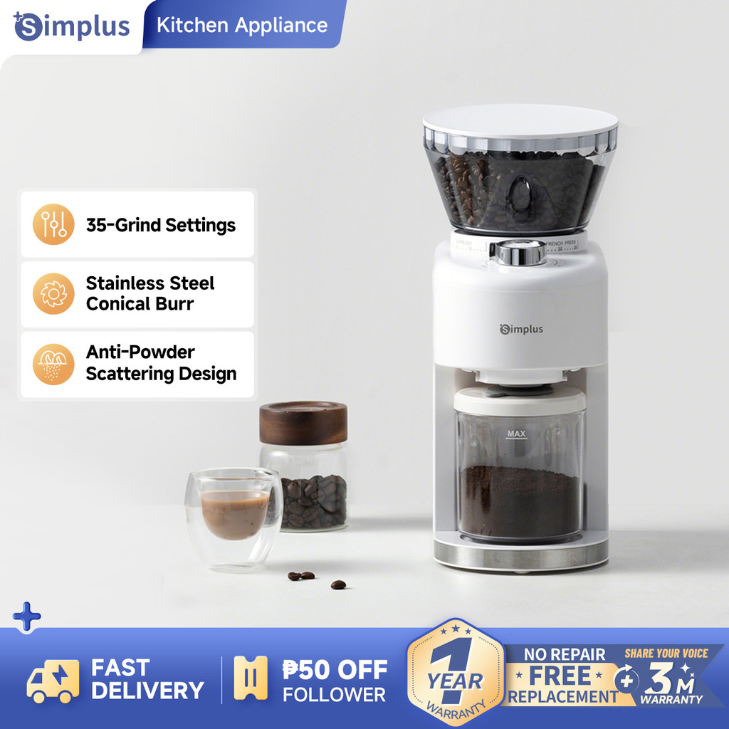 Simplus Electric Coffee Grinder Household Smart Grinder 35 Grind ...