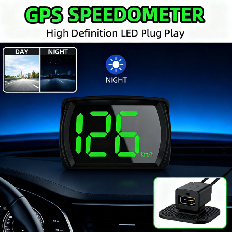 Car GPS Speedometer Projector Beidou Navigation Digital Speed Display ...