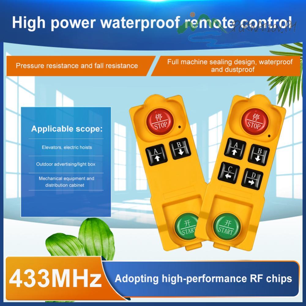 Industrial Wireless Remote Controller 2/4 Buttons Lifting Crane Remote ...