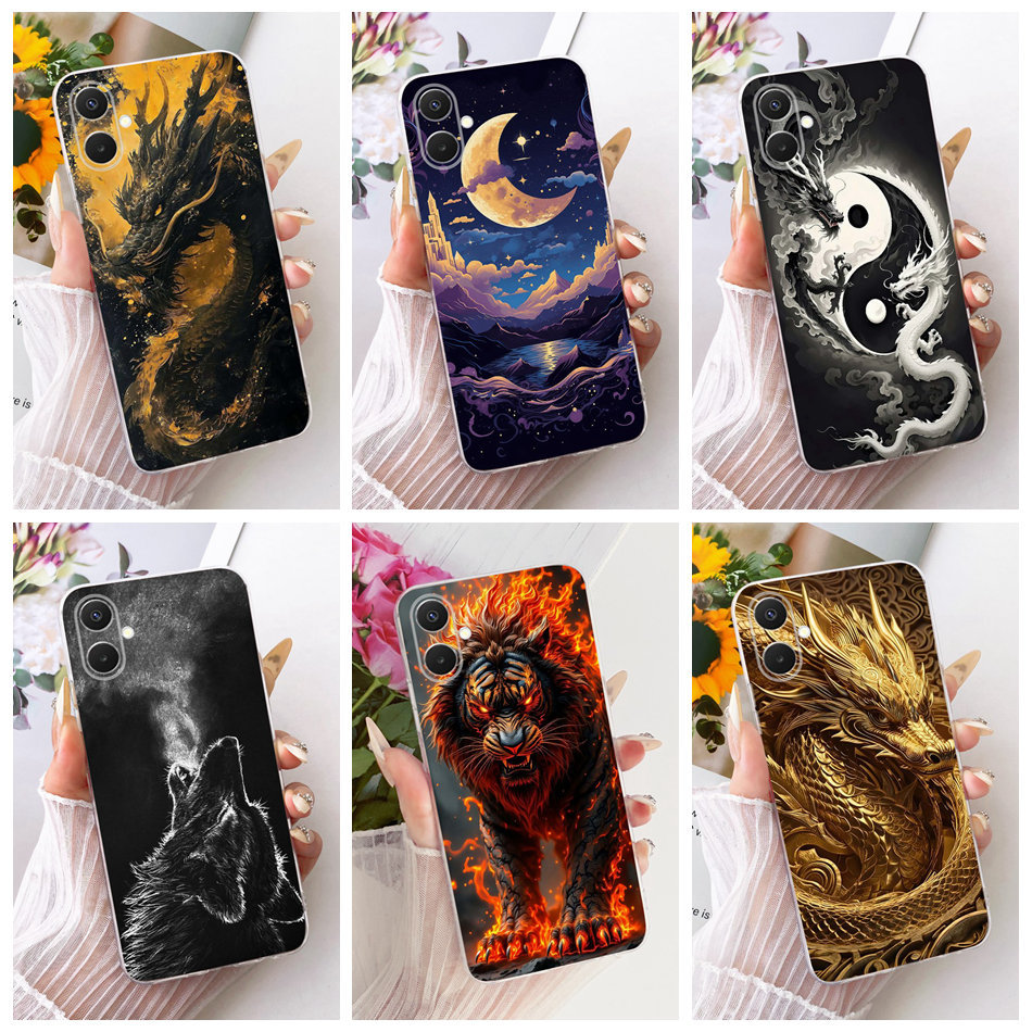 For Samsung Galaxy A07 4G SM-A075B New Cool Tiger Dragon Pattern Phone ...