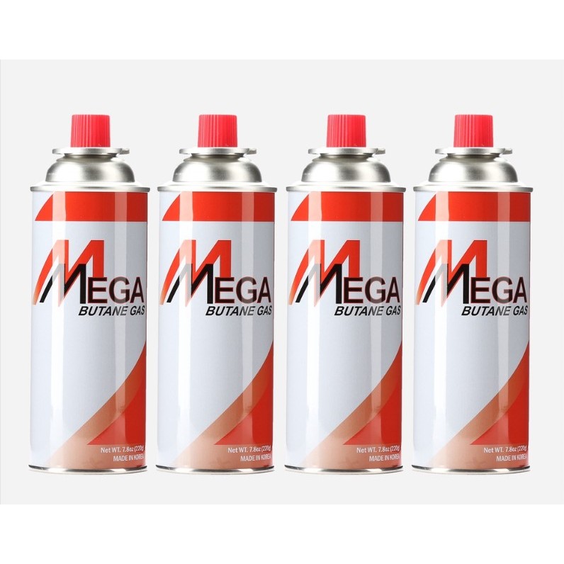 MEGA 220g Butane Gas Cartridge 4pk | Shopee Philippines