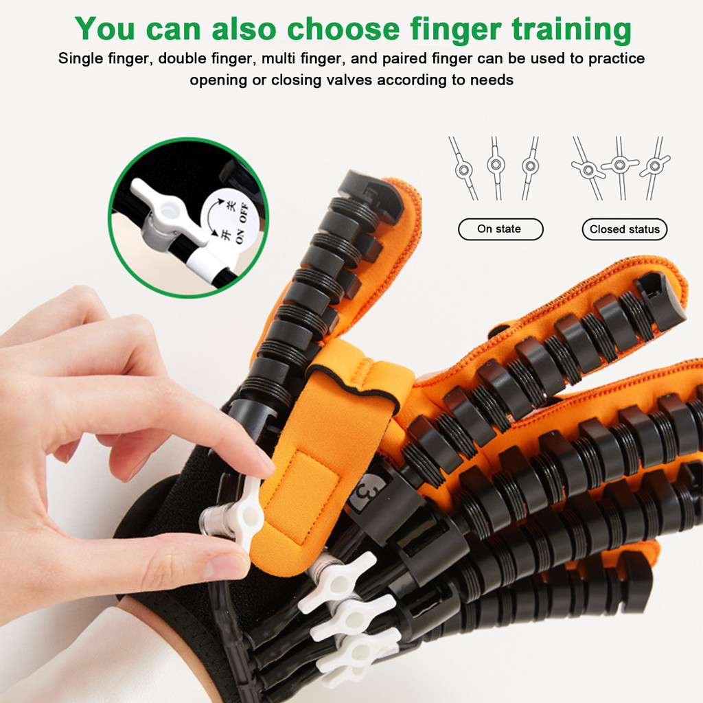ღ Rehabilitation Robot Glove Hand Exerciser Finger Training Glove for ...