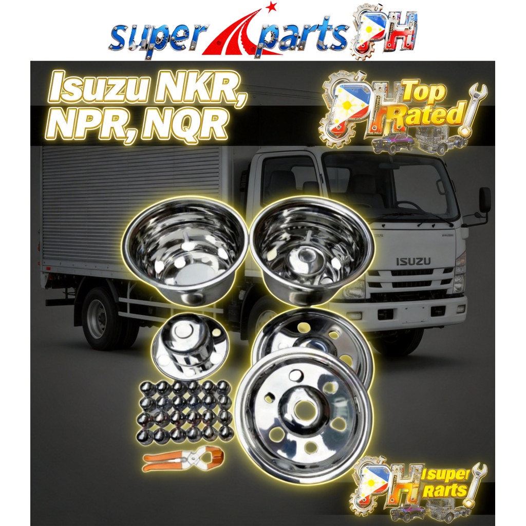 ELF ISUZU NKR NPR NQR RIM 16/17.5 Stainless 304 rim cover truck ...