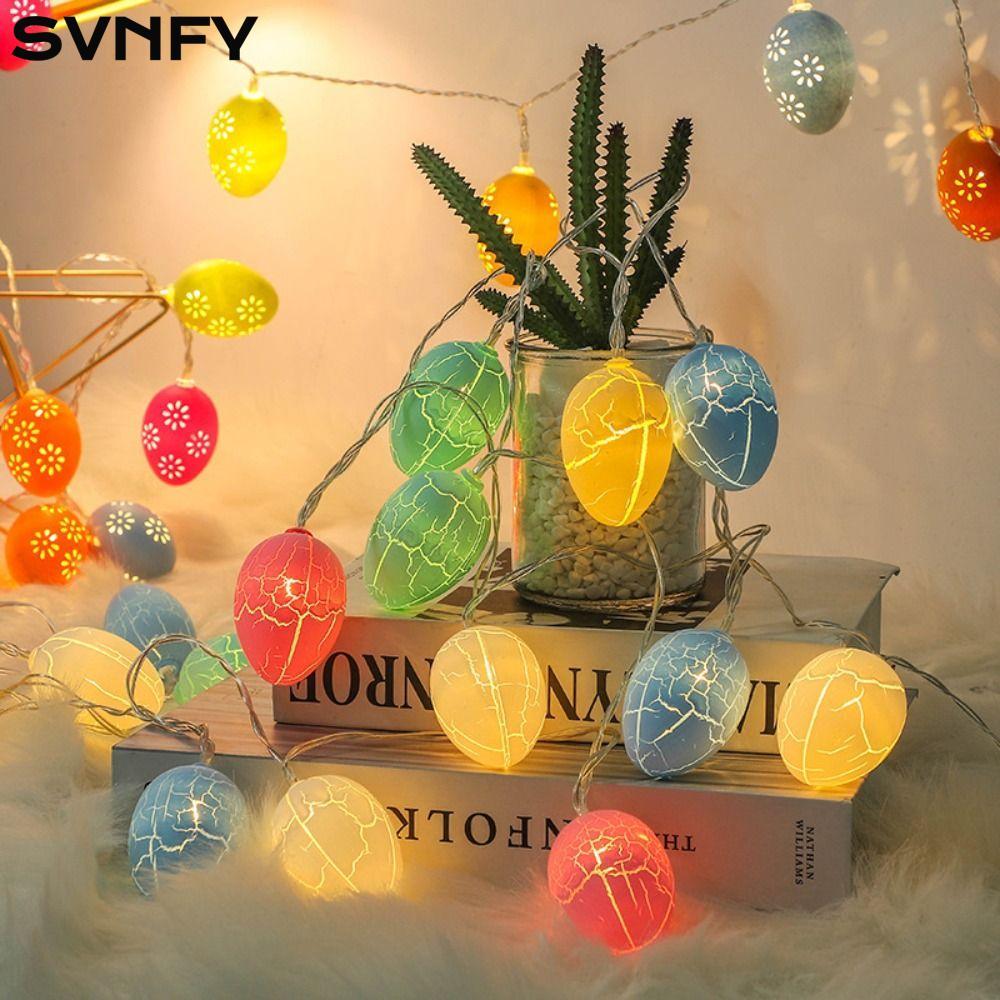 SVNFY LED Lights String, Colorful Eggs Chick Carrot Easter LED String ...