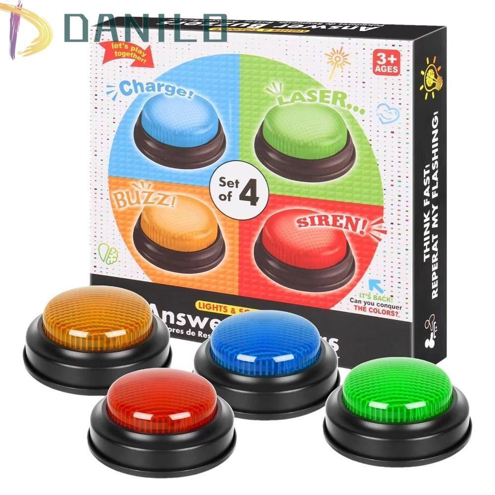 DANILO1 Answer Buzzers, Lights & Sounds Quick Answer Button Game Buzzer ...