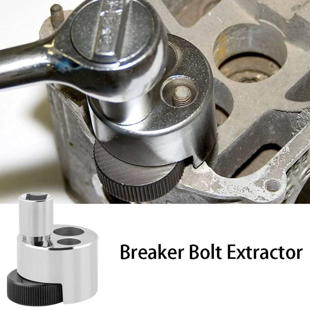 ELEGANT Broken Bolt Extractor, Silver Steel Material Nut Extractor ...