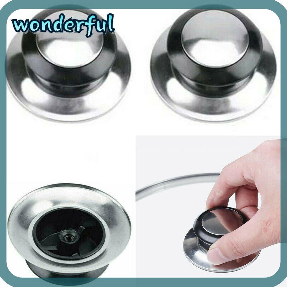 WONDER Lid Knobs Cap, Glass Lid Carrying Handle Stainless Steel Pot Lid ...