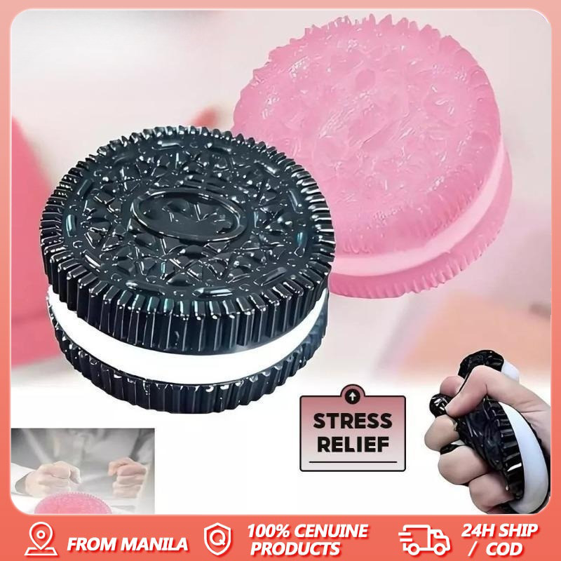 Handmade Silicone Big Oreo Stress Relief Squishy Toy Mochi Taba Fidget ...