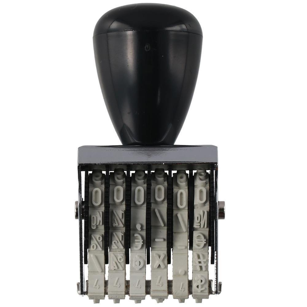 YANGMJ Number Stamp, 4 Digit Number Changeable Roller Stamps, DIY ...